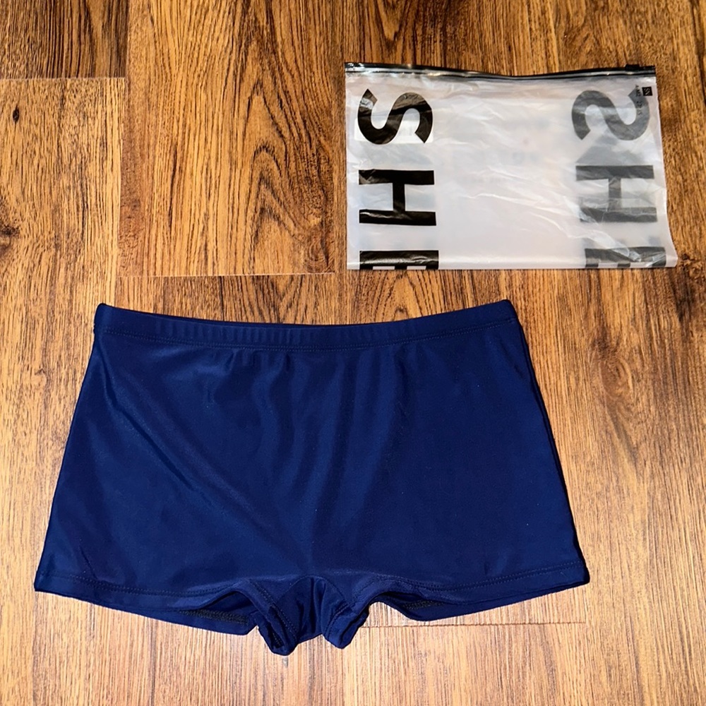 Shein Navy Bathing suit shorts size small